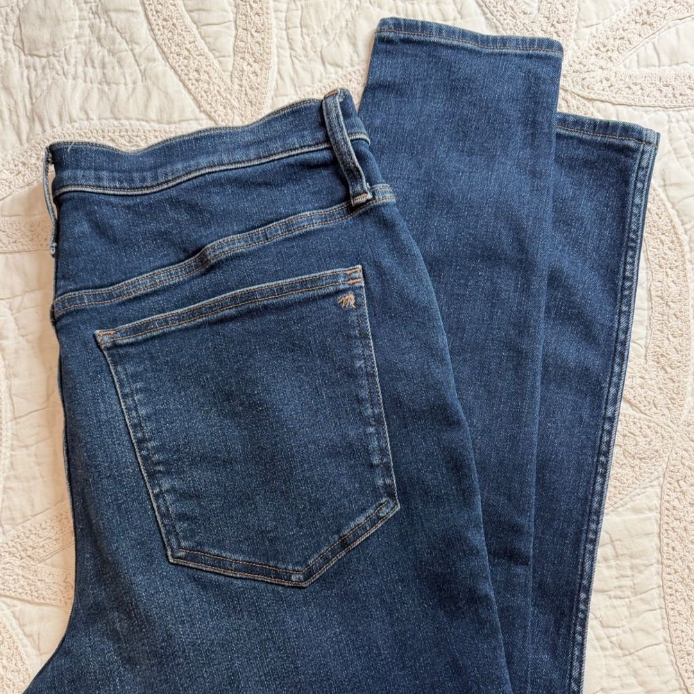 Madewell 10 High-Rise Skinny Jeans Dark Indigo Stretch Denim Womens‎ Size 31